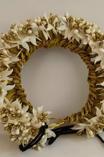 Designer pollens bridal hair gajra