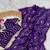 Purple Color Sattin Silk Fabric on Beautiful Hand Work Fancy Lace Border Saree