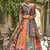 Gadhwal Print Satin Semi Stitched Lehenga Choli & Unstitched Blouse With Dupatta