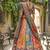 Gadhwal Print Satin Semi Stitched Lehenga Choli & Unstitched Blouse With Dupatta