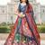 Gadhwal Print Satin Semi Stitched Lehenga Choli & Unstitched Blouse With Dupatta