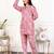 Pink hand block printed cotton co-ord set