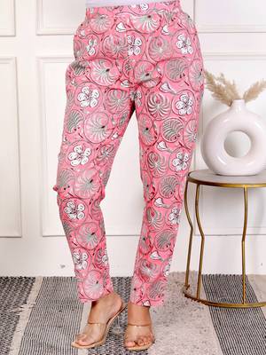 Pink hand block printed cotton co-ord set 4