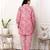 Pink hand block printed cotton co-ord set