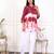 Brown tie & dye white cotton co-ord set
