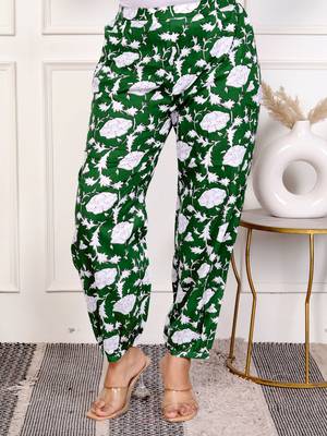 Green floral hand block printed cotton co-ord set 4