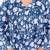 Blue floral hand block printed cotton co-ord set