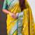 Mustard patola silk saree meenakari weaves & zari pallu with contrast blouse piece