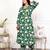 Green floral hand block printed cotton kurta pant set