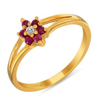 Mahi Dainty Fingerring With Ruby 1