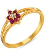Mahi Dainty Fingerring With Ruby