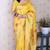 Yellow soft silk zari weaving saree with matching blouse piece
