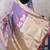 Lavender soft silk zari weaving saree with matching blouse piece