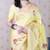 Yellow soft silk zari weaving saree with matching blouse piece