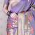 Lavender soft silk zari weaving saree with matching blouse piece