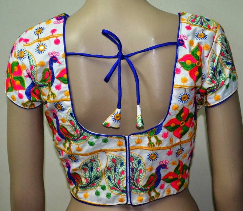 White kutch Embroidery Blouse ETHNICLE 716723