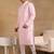 Men pink viscose rayon floral embroidered straight kurta