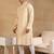Men nude viscose rayon solid embroidered straight kurta