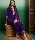 Royal purple designer suit