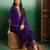 Royal purple designer suit