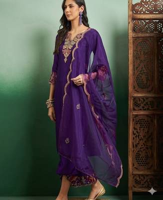 Royal purple designer suit 2