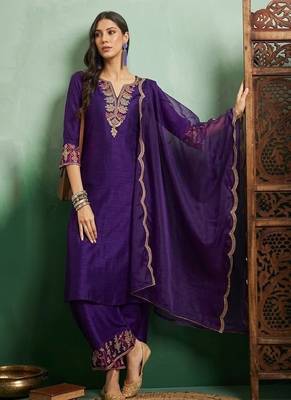 Royal purple designer suit 3