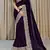 dark lavender silk saree with zari and stone work
