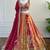 Red Zari & Sequins Embroidered Chinon Silk Lehenga Choli with Dupatta