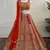 Orange Zari & Sequins Embroidered Fox Georgette Lehenga Choli with Dupatta