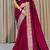 Plum Color Silk Fabric  Zari Work And Stone Work Saree