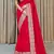 Rani Pink Color Silk Fabric  Zari Work And Stone Work Saree