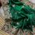 Green Color Embroidery and Butti Work Fandy Sattin Silk Saree