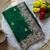 Green Color Embroidery and Butti Work Fandy Sattin Silk Saree