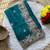Teal Color Embroidery and Butti Work Fandy Sattin Silk Saree
