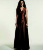 Brown satin linen co ord set