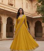 Yellow Festive Lehenga Set