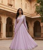 Lilac Festive Lehenga Set