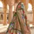 Kantha Stitch Print Satin Semi Stitched Lehenga Choli & Unstitched Blouse With Dupatta