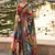 Decorative Print Satin Semi Stitched Lehenga Choli & Unstitched Blouse With Dupatta