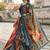Rainbow Print Satin Semi Stitched Lehenga Choli & Unstitched Blouse With Dupatta