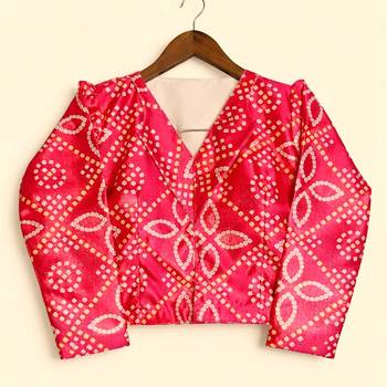 Radha Krishna Print Satin Semi Stitched Multi Color Croptop & Unstitched Blouse 4