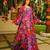 Multicolor digital printed georgette traditional anarkali gown