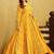 Yellow digital printed georgette traditional anarkali gown with dupatta