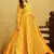 Yellow digital printed georgette traditional anarkali gown with dupatta