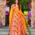 Multicolor digital printed rayon traditional anarkali gown with dupatta