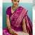 Pink  soft banarasi silk saree with meenakari floral jaal weaving
