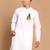 hanuman jayanti celebration white cotton kurta for men