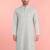 men's mint green rayon kurta with sequin embroidery