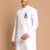 hanuman jayanti celebration white cotton kurta for men