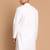 hanuman jayanti celebration white cotton kurta for men